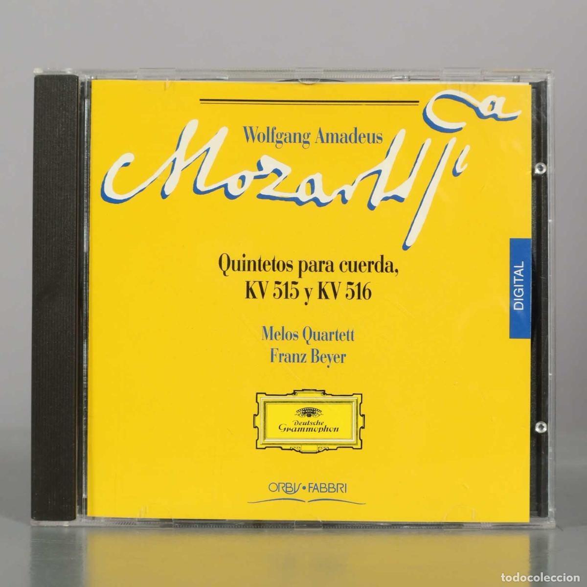 CDs de m&uacute;sica: CD. Quintetos para cuerda, KV 515 y KV 516 - Wolfgang Amadeus Mozart - Melos Quartett, Franz Beyer
