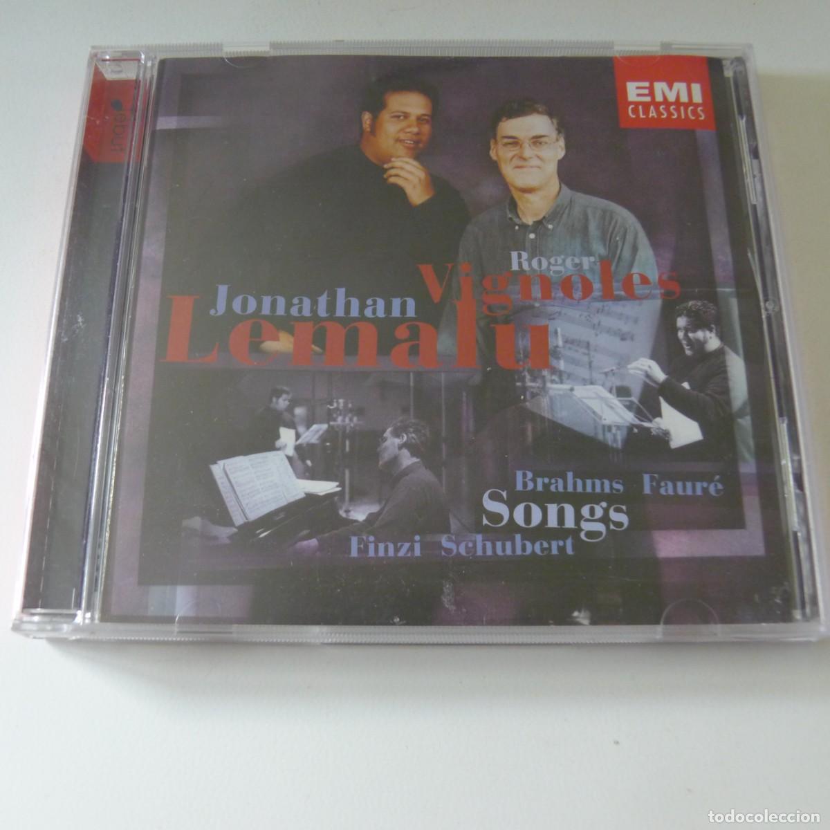 CDs de m&uacute;sica: Jonathan Lemalu, Roger Vignoles &ndash; Songs (Brahms, Faur&eacute;, Finzi, Schubert) CD