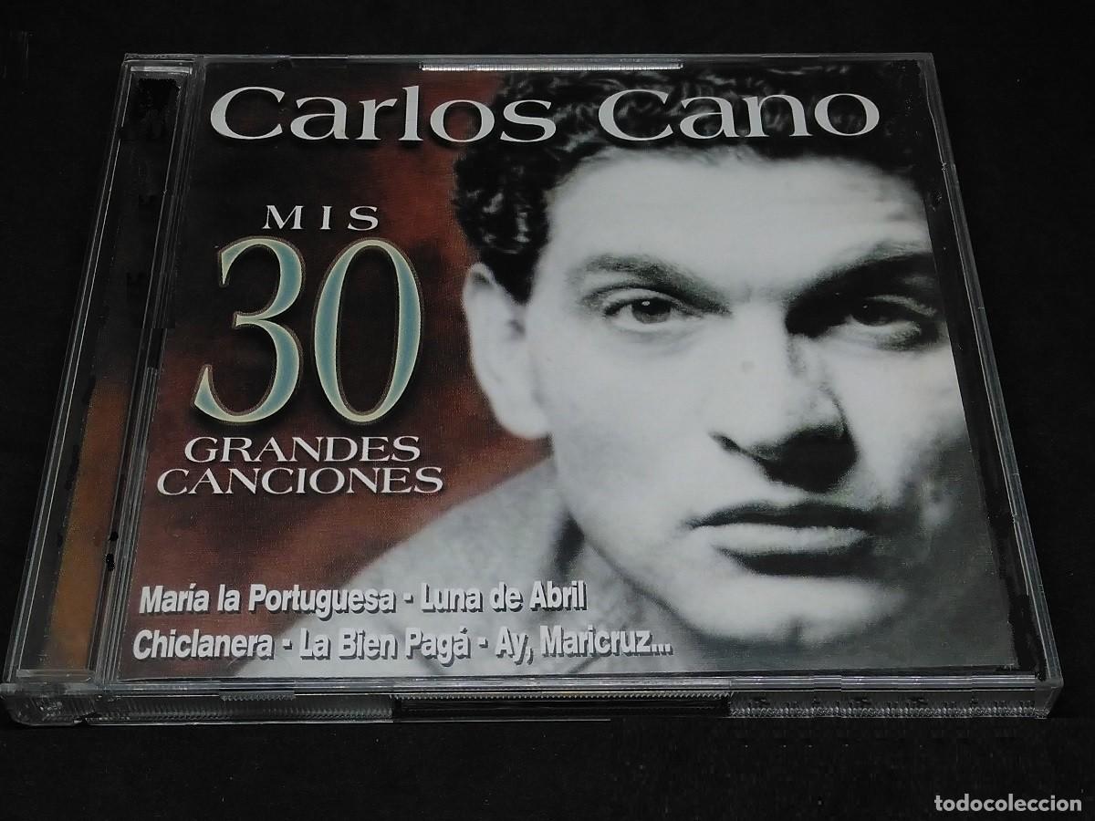 CDs de m&uacute;sica: [DOBLE CD]. CARLOS CANO. MIS 30 GRANDES EXITOS. RECOPILATORIO.