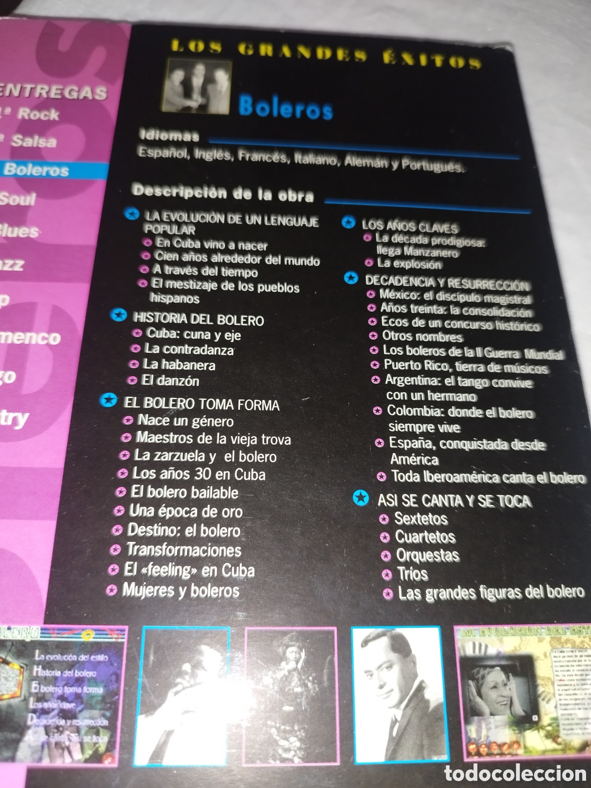 CDs de m&uacute;sica: CD-ROM + CD-AUDIO. LOS GRANDES EXITOS BOLEROS. DCCM SYSTEM. 1997. - Foto 3