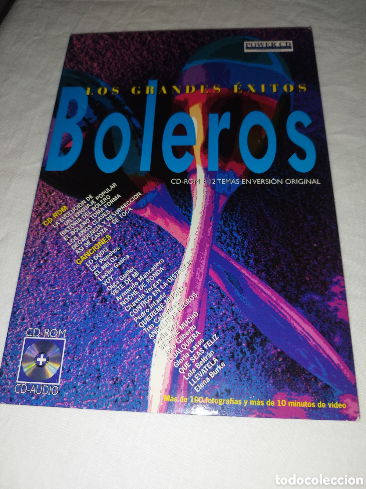 CDs de m&uacute;sica: CD-ROM + CD-AUDIO. LOS GRANDES EXITOS BOLEROS. DCCM SYSTEM. 1997. - Foto 1
