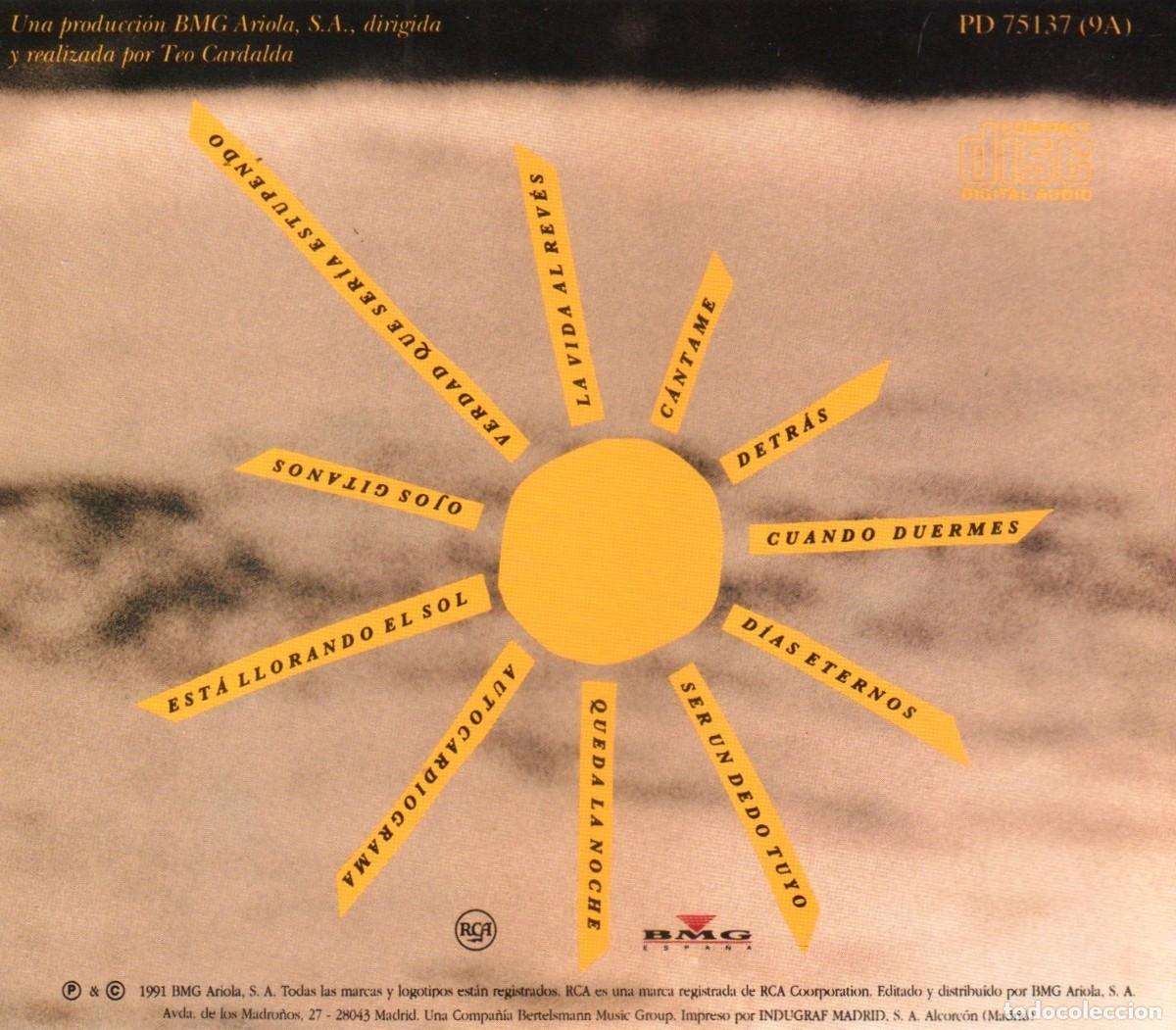 CDs de m&uacute;sica: COMPLICES. EL SOL ESTA LLORANDO. CD. - Foto 2