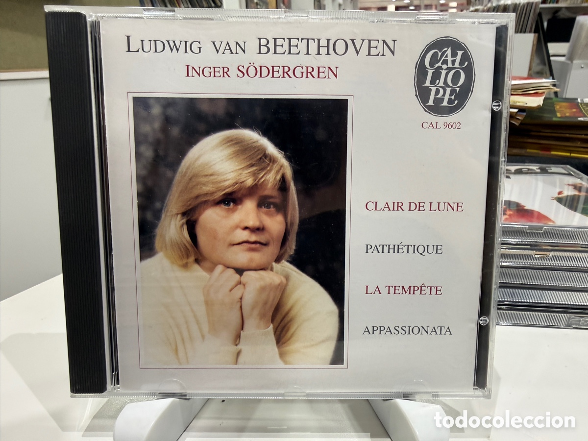 CDs de m&uacute;sica: Beethoven - Inger S&ouml;dergren - Clair De Lune, Path&eacute;tique, La Temp&ecirc;te, Appassionata (CD)