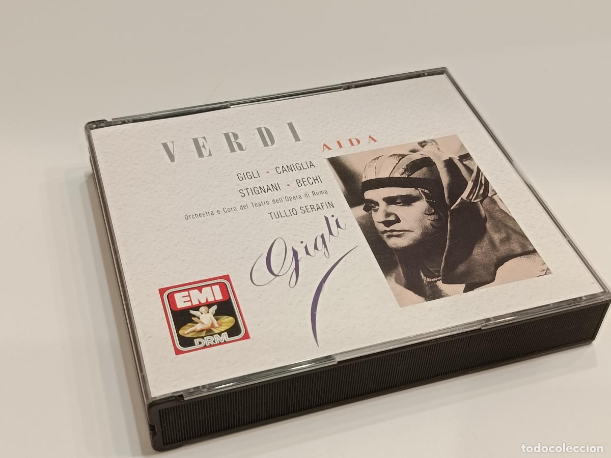 CDs de m&uacute;sica: GIUSEPPE VERDI - AIDA - GIGLI - TULLIO SERAFIN - EMI ANGEL RECORDS (1989) CHS 7 63331 2 - NUEVO