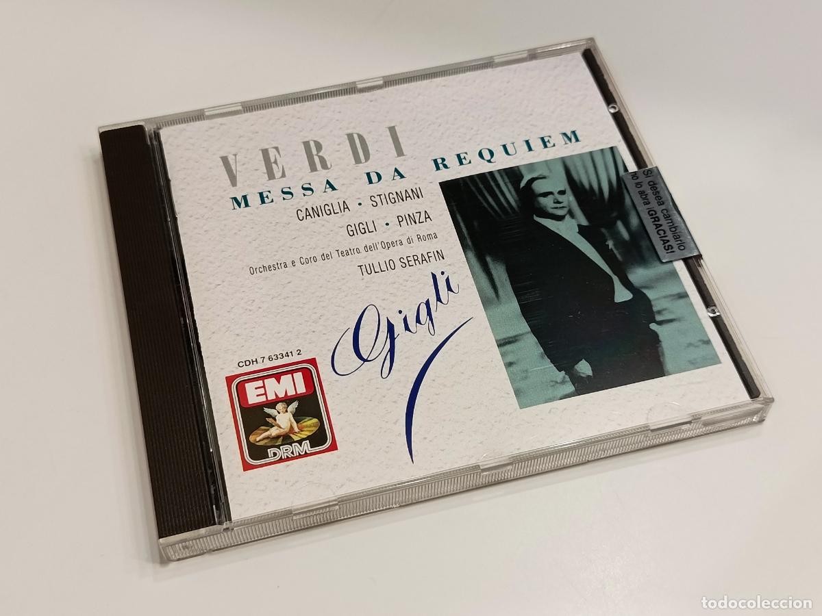 CDs de m&uacute;sica: GIUSEPPE VERDI - MESSA DA REQUIEM - TULLIO SERAFIN - EMI ANGEL RECORDS CD CDH 7 63341 2 - PRECINTADO