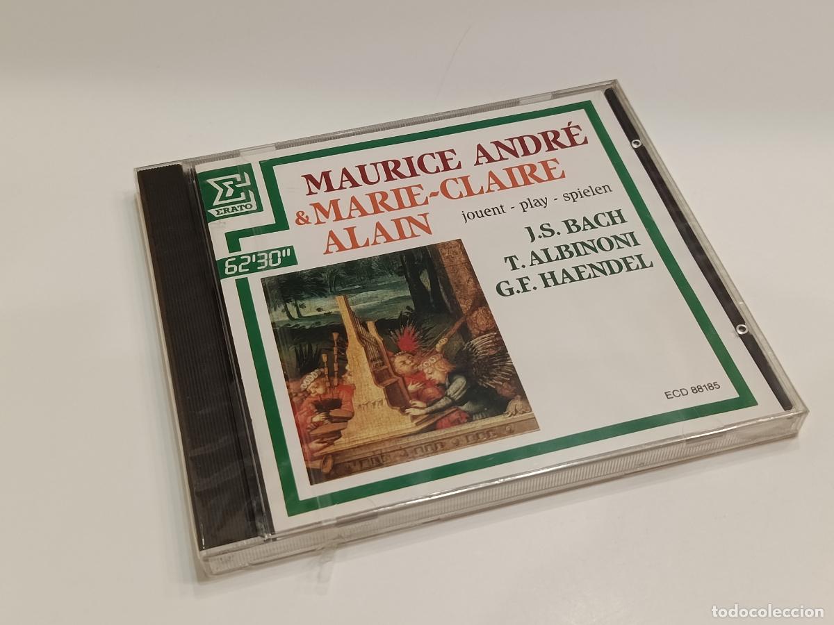 CDs de m&uacute;sica: MAURICE ANDRE & MARIE-CLAIRE ALAIN - BACH ALBINONI HAENDEL - ERATO JAPAN CD ECD 88185 - PRECINTADO