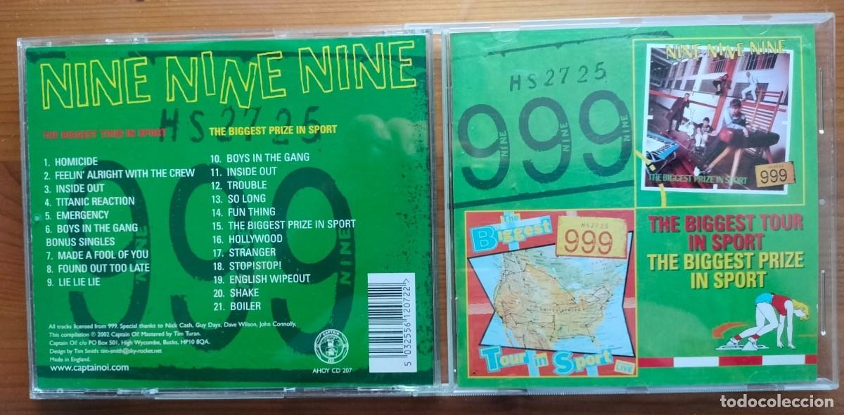 CDs de m&uacute;sica: 999 - The Biggest Prize In Sport + Live (CD) (Punk, New Wave)