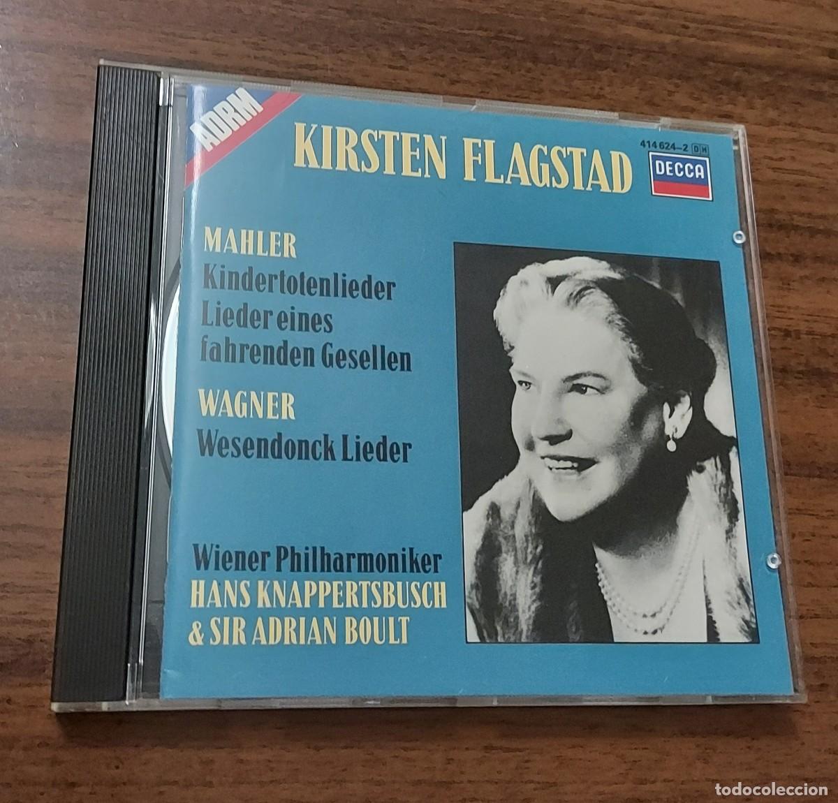 CD de M&uacute;sica: KIRSTEN FLAGSTAD - MAHLER - WAGNER - WIENER PHILHARMONIKER - CD ALBUM DECCA - MADE IN WEST GERMANY