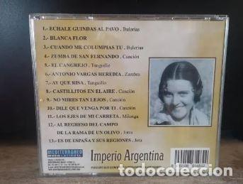 CDs de m&uacute;sica: IMPERIO ARGENTINA 13 EXITOS CD - Foto 3