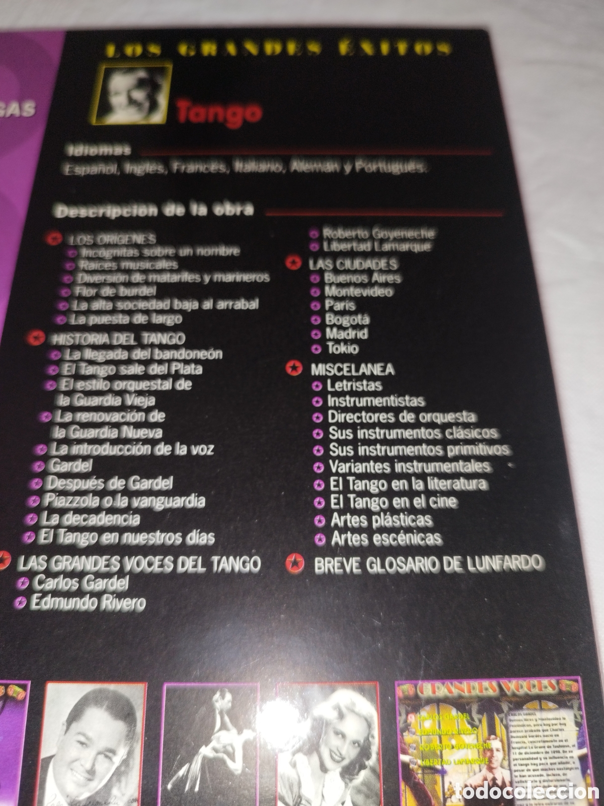CDs de m&uacute;sica: CD-ROM + CD-AUDIO. LOS GRANDES EXITOS DEL TANGO. DCDM-SYSTEM, 1997 - Foto 3