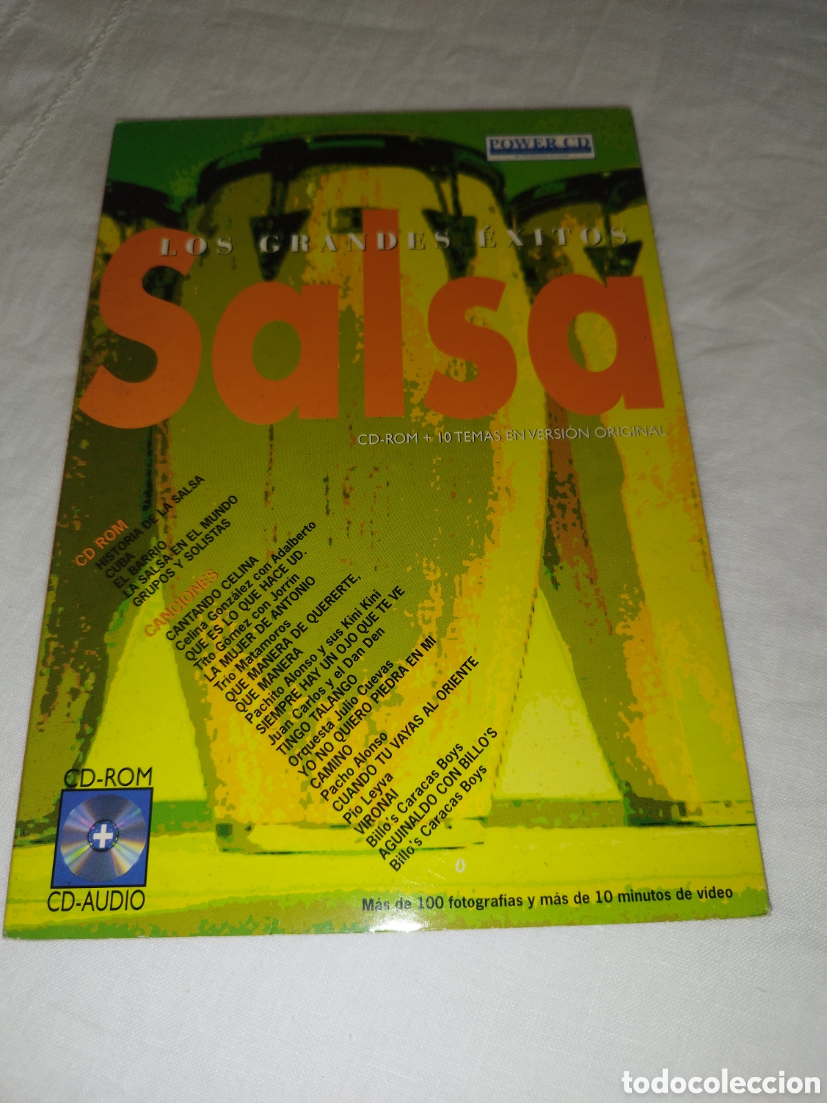 CDs de m&uacute;sica: CD-ROM + CD-AUDIO. LOS GRANDES EXITOS DE LA SALSA. DCDM-SYSTEM, 1997. - Foto 1