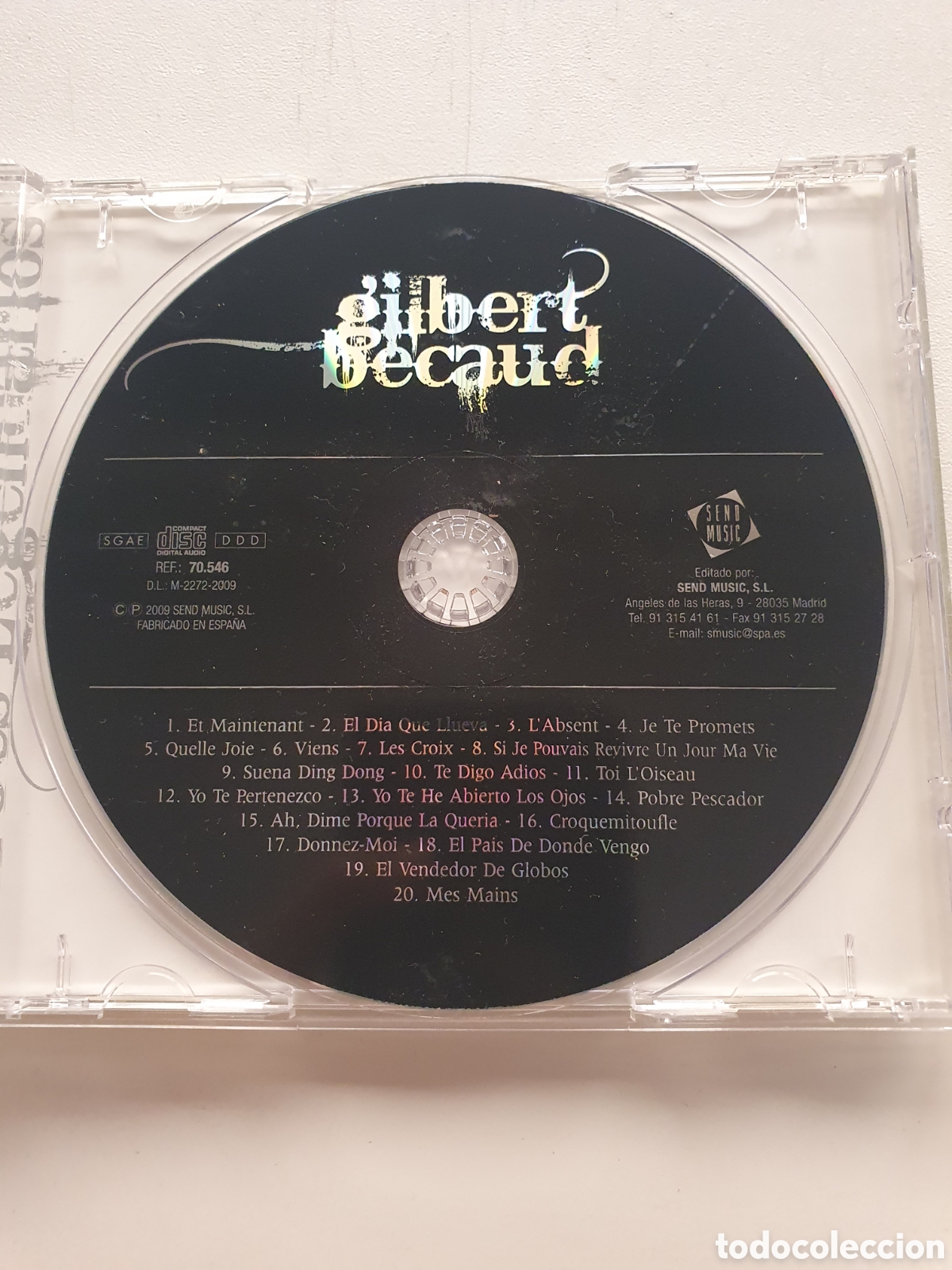 CDs de m&uacute;sica: Gilbert Becaud. 20 grandes &eacute;xitos - Foto 2