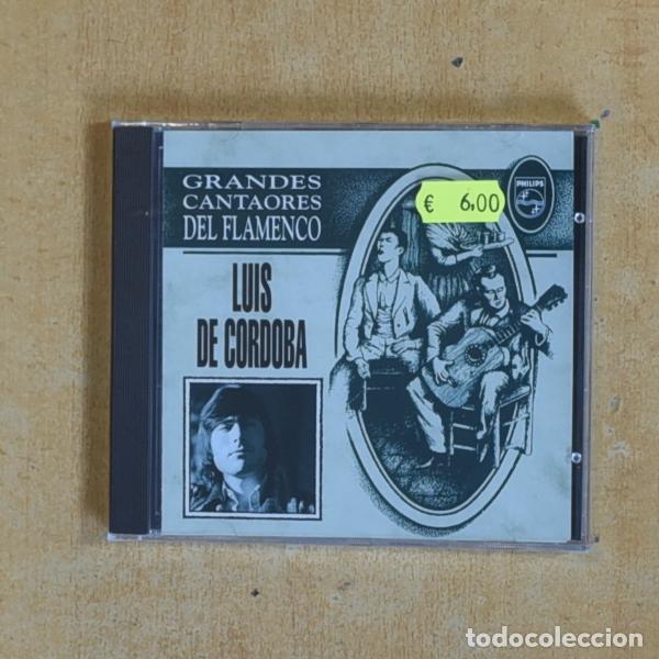 CDs de m&uacute;sica: LUIS DE CORDOBA - GRANDES CANTAORES DEL FLAMENCO - CD