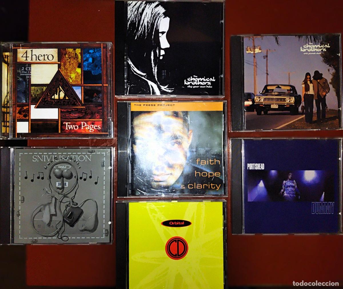 CDs de m&uacute;sica: 15 CDs M&uacute;sica electr&oacute;nica, trip-hop, drumm n'bass.