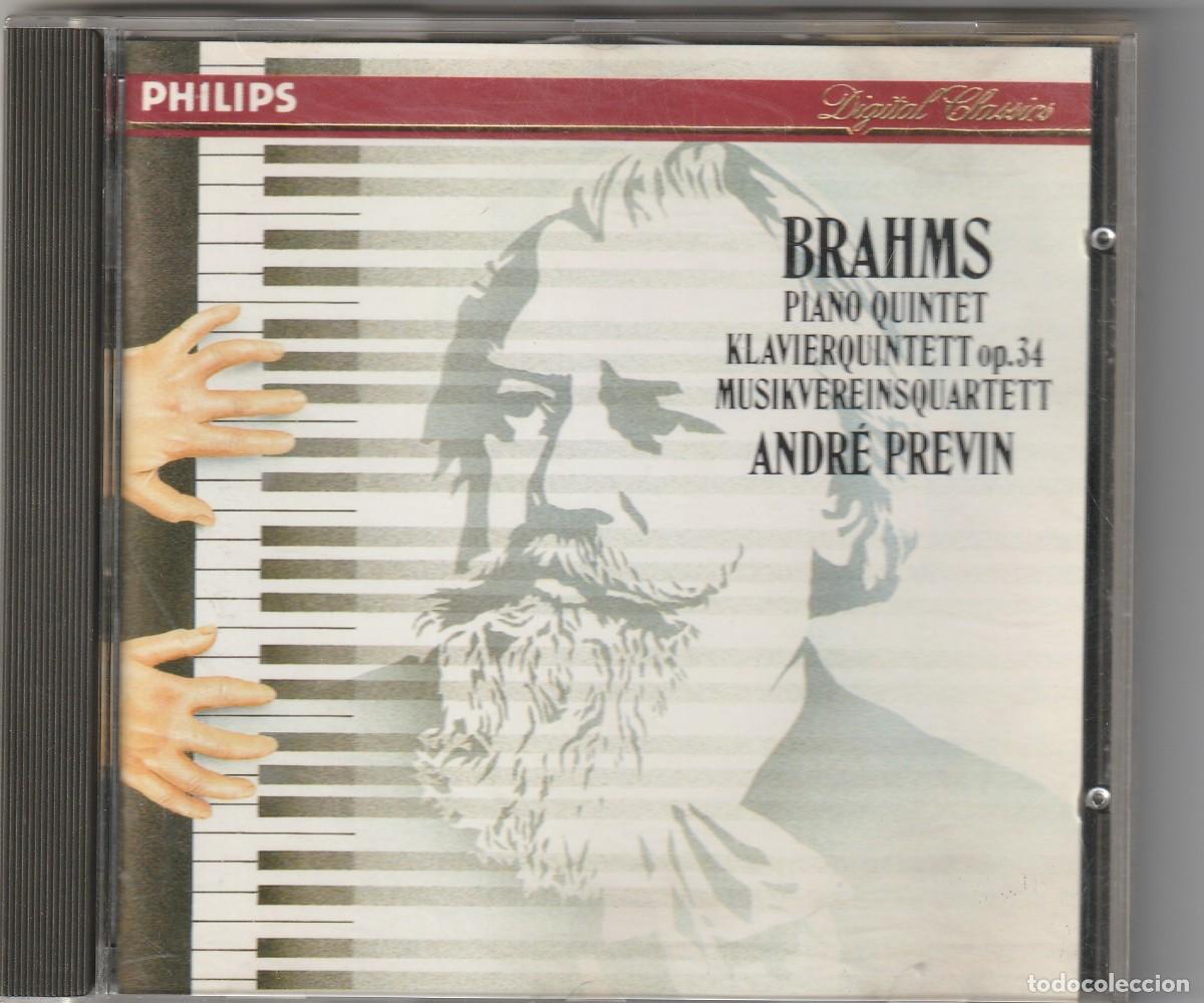 CDs de m&uacute;sica: BRAHMS - PIANO QUINTET (CD PHILIPS 1985) ANDRE PREVIN