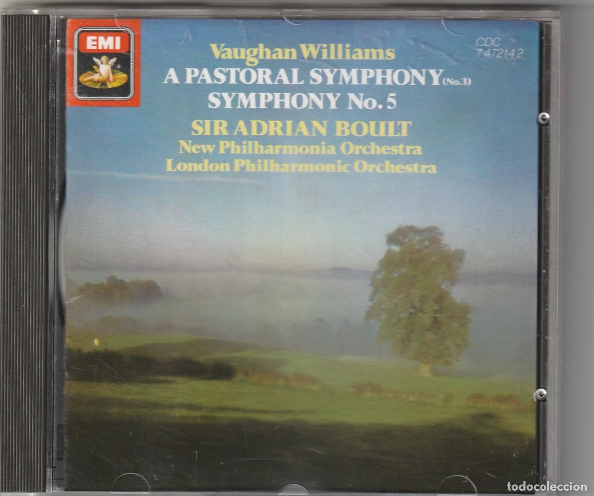 CDs de m&uacute;sica: VAUGHAN WILLIAMS - A PASTORAL SYMPHONY &middot; SYMPHONY NO.5 (CD EMI 1986) SIR ADRIAN BOULT