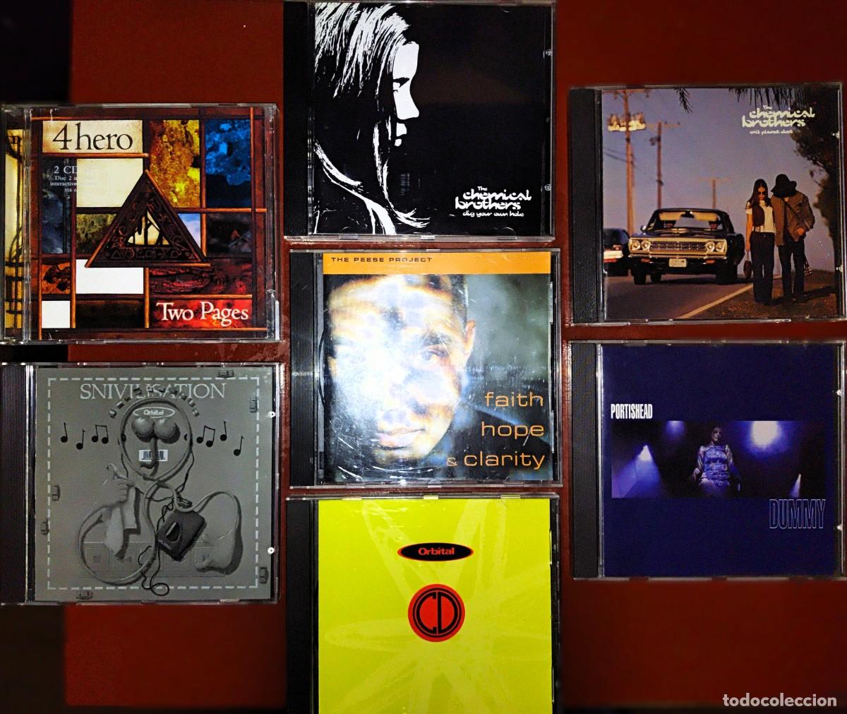 CDs de m&uacute;sica: 10 CDs M&uacute;sica electr&oacute;nica, trip-hop, drumm n'bass, jungle, trance...