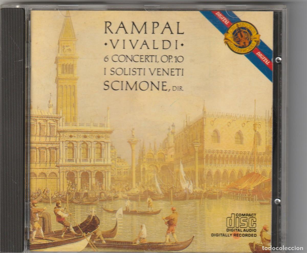 CDs de m&uacute;sica: VIVALDI - 6 CONCERTI, OP.10 (CD CBS 1985) RAMPAL &middot; SCIMONE