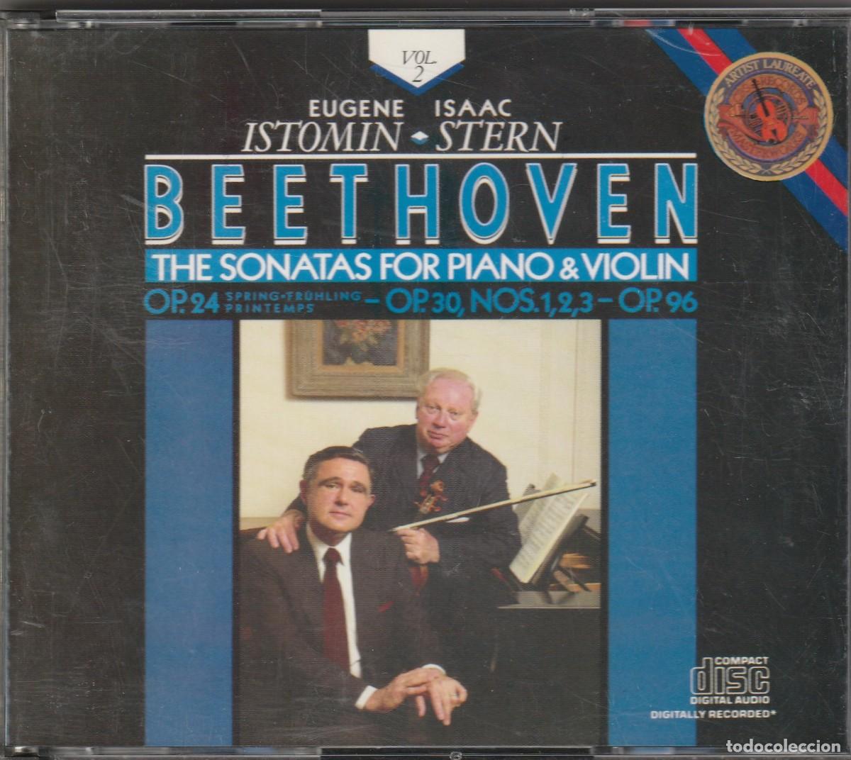 CDs de m&uacute;sica: BEETHOVEN - SONATAS PARA PIANO & VIOLIN, VOL.2 (2 X CD + LIBRETO CBS 1986) ISTOMIN &middot; STERN