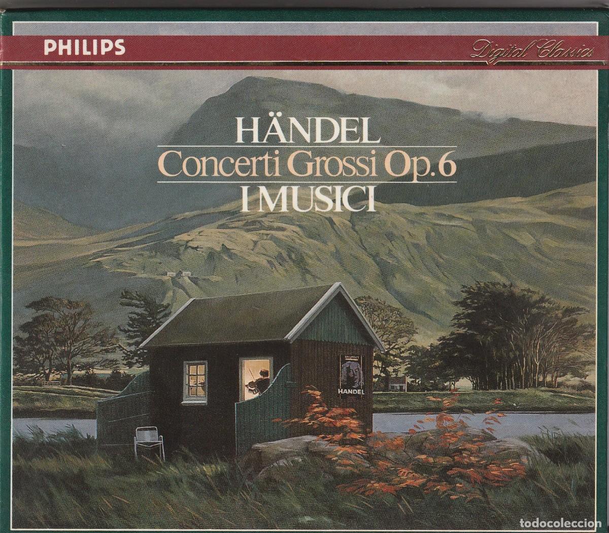 CDs de m&uacute;sica: HANDEL - CONCERTI GROSII, OP.6 (CAJA 3 X CD PHILIPS 1989) I MUSICI