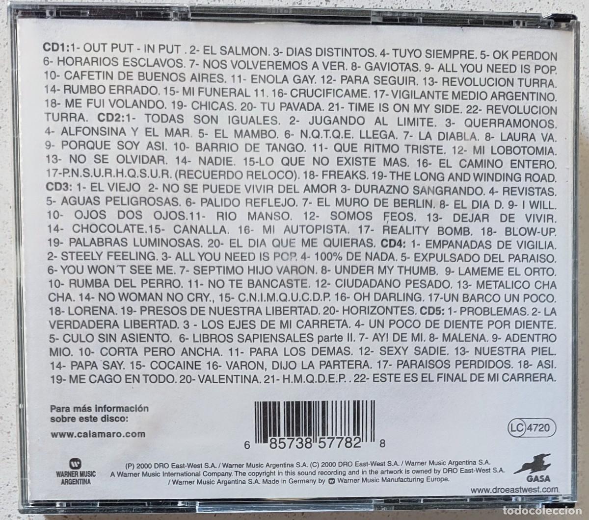 CDs de m&uacute;sica: ANDRES CALAMARO - EL SALMON (5 CD) 2000- - Foto 2