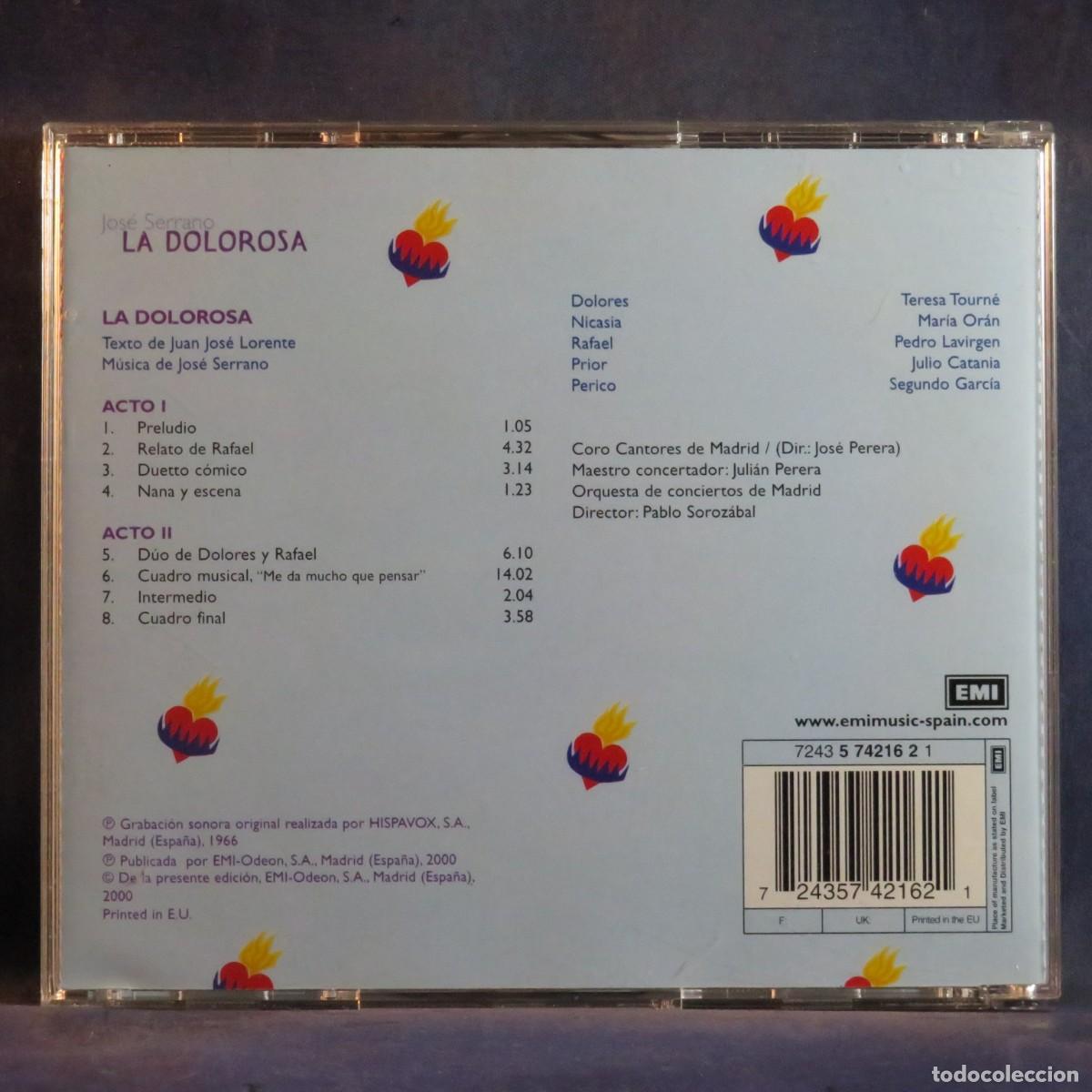 CDs de m&uacute;sica: LA DOLOROSA - JOS&Eacute; SERRANO - CD - Foto 2