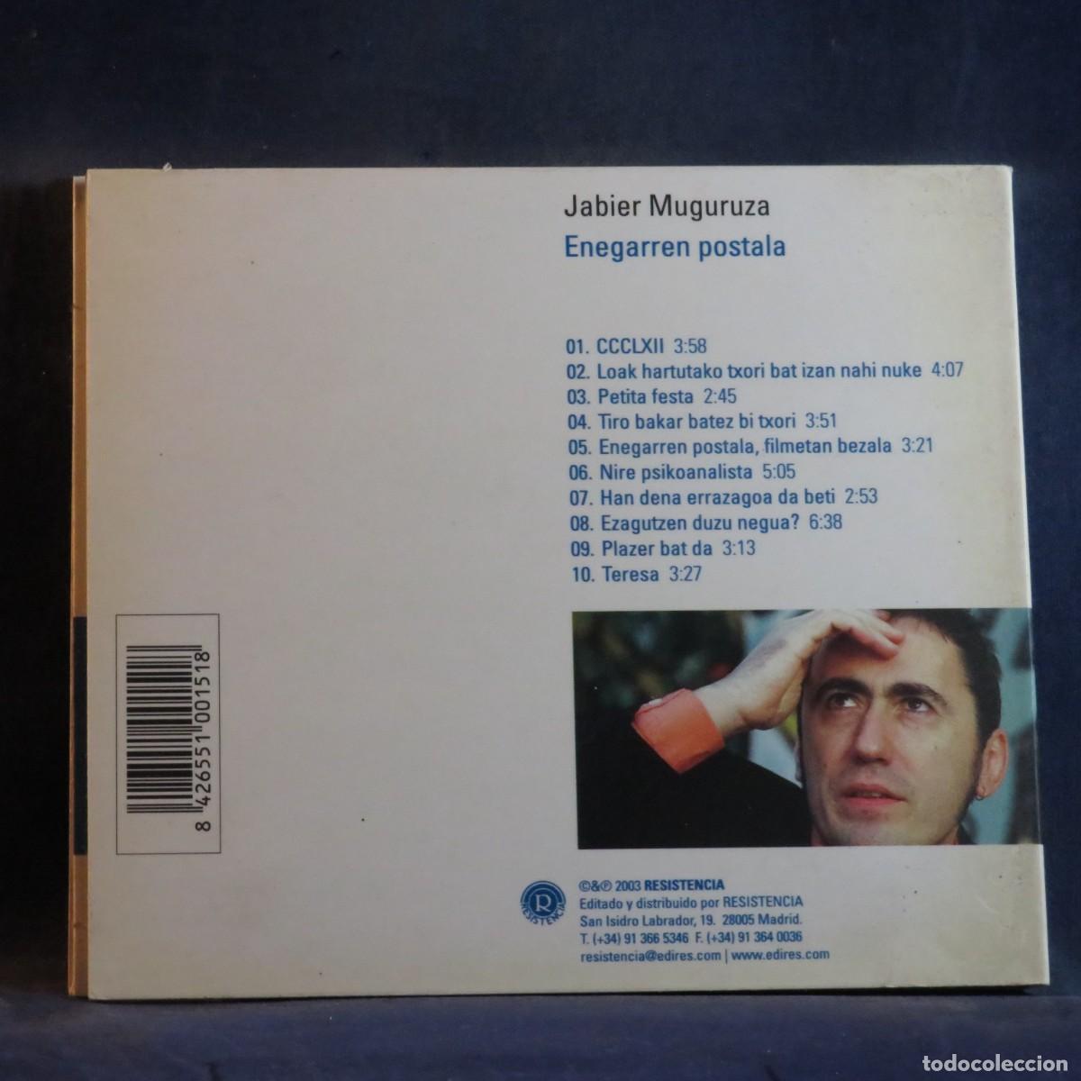 CDs de m&uacute;sica: JABIER MUGURUZA - ENEGARREN POSTALA - CD - Foto 2