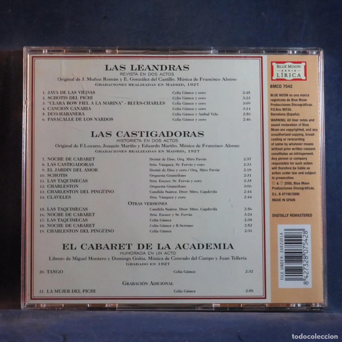 CDs de m&uacute;sica: LAS LEANDRAS - REVISTA EN DOS ACTOS - CD - Foto 2
