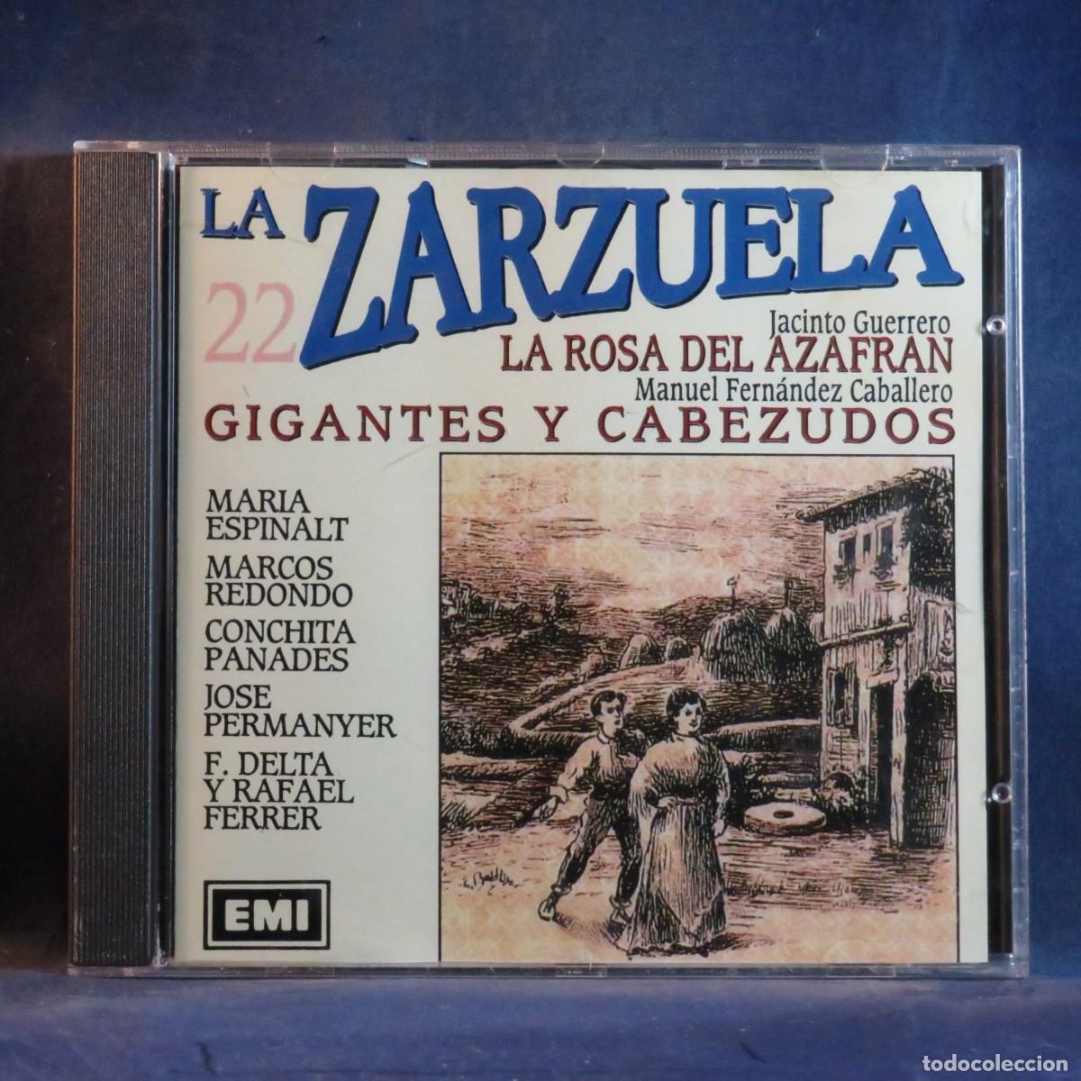 CDs de m&uacute;sica: LA ROSA DEL AZAFRAN / GIGANTES Y CABEZUDOS - LA ZARZUELA - CD