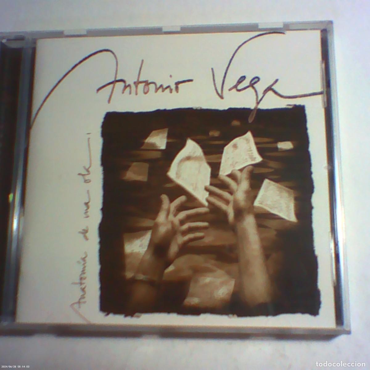 CDs de m&uacute;sica: cd antonio vega. anatom&iacute;a de una ola. polydor 1997 spain. 10 temas. libreto letras (seminuevo)
