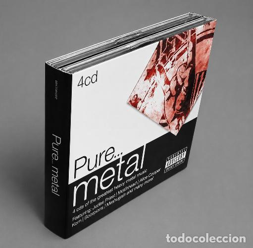 CDs de m&uacute;sica: �T1089 - [4 CD DIGIPACK] PURE METAL. JUDAS PRIEST. MOTORHEAD. ALICE COOPER. SCORPIONS. RECOPILATORIO