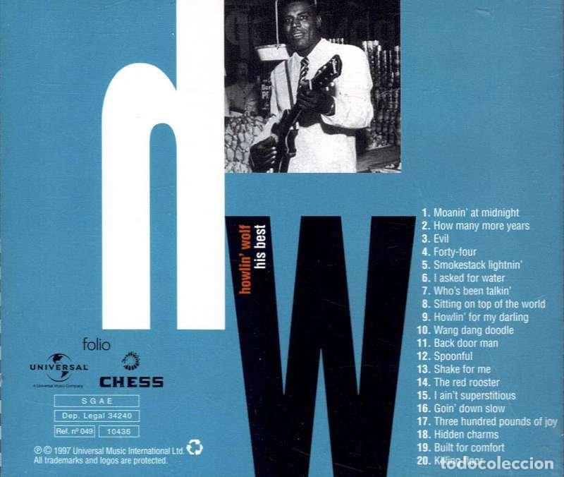 CDs de m&uacute;sica: Howlin Wolf - His Best. CD - Foto 2