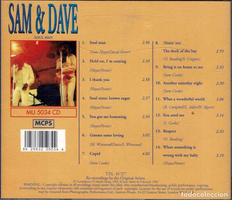 CDs de m&uacute;sica: Sam & Dave - Soul Man. CD - Foto 2