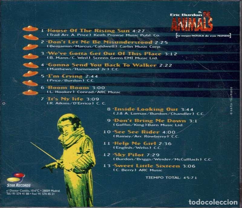 CDs de m&uacute;sica: Eric Burdon & The Animals - 13 Grandes Exitos en Versi&oacute;n Original. CD - Foto 2