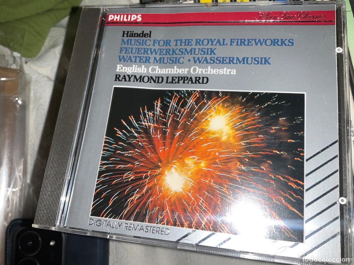 CDs de m&uacute;sica: HANDEL FIREWORKS MUSIC WATER MUSIC ENGLISH CHAMBER ORCHESTRA LEPPARD (PHILIPS). CD