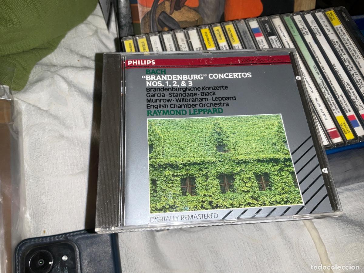 CDs de m&uacute;sica: BACH. BRANDENBURG CONCERTOS 4, 5, 6. GARC&Iacute;A. MUNROW. ADENEY. LEPPARD (PHILIPS