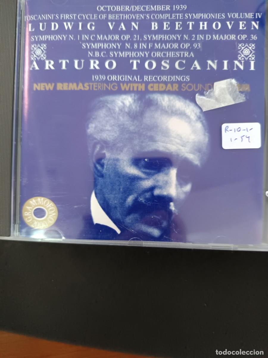 CDs de m&uacute;sica: BEETHOVEN: SINFON&Iacute;AS 1, 2 Y 8.- DIR.: TOSCANINI. ORIGINAL RECORDINGS: NEW YORK, 1939