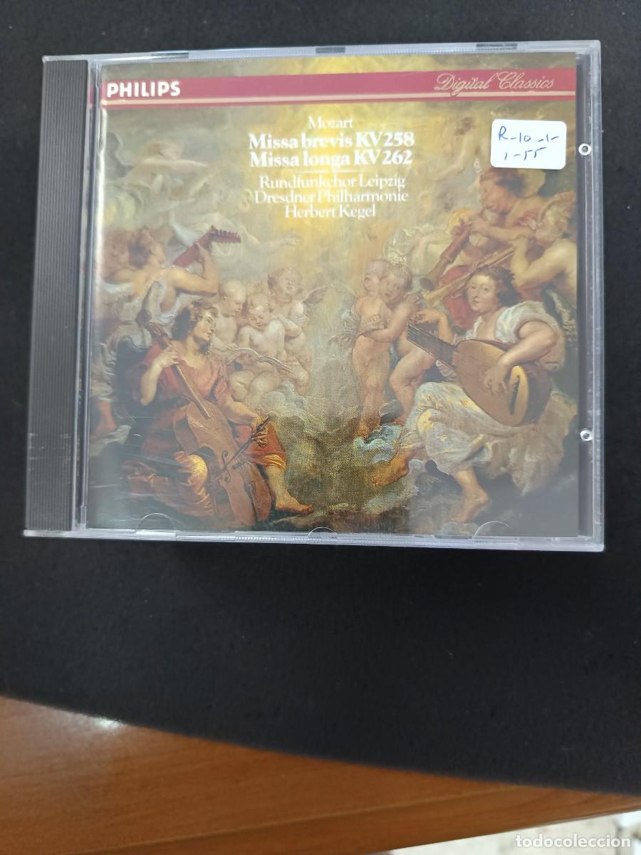 CDs de m&uacute;sica: MOZART: MISSA BREVIS KV 258 / MISSA LONGA KV 262.- DIR.: HERBERT KEGEL. RUNDFUNKCHOR LEIPZIG. DRESDE