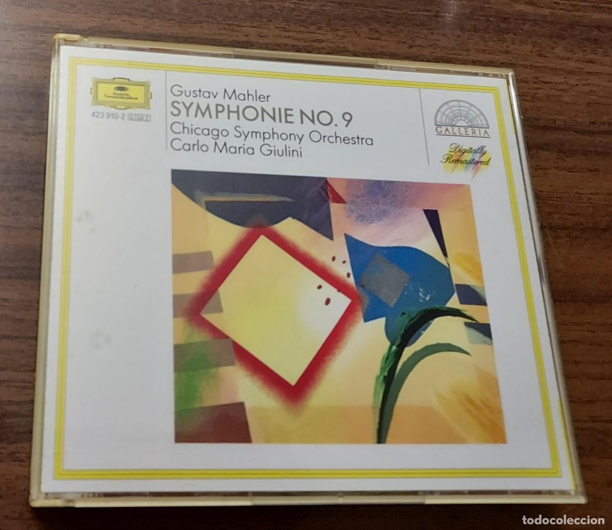 CDs de Musique: GUSTAV MAHLER - SYMPHONIE N&ordm; 9 - CARLO MARIA GIULINI - CHICAGO ORCHESTRA- 2 CD ALBUM