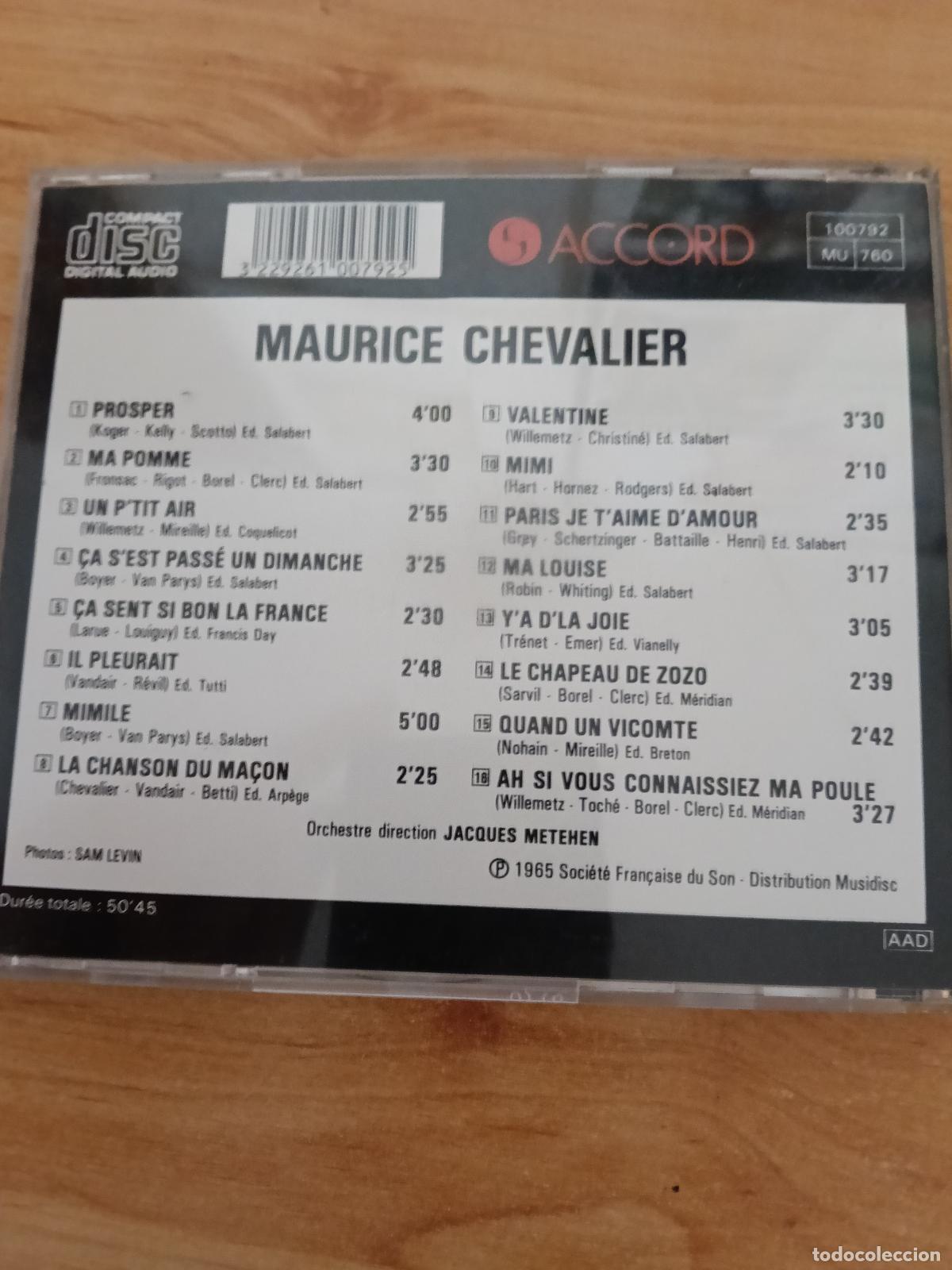 CDs de m&uacute;sica: Cd Maurice Chevalier - Foto 3