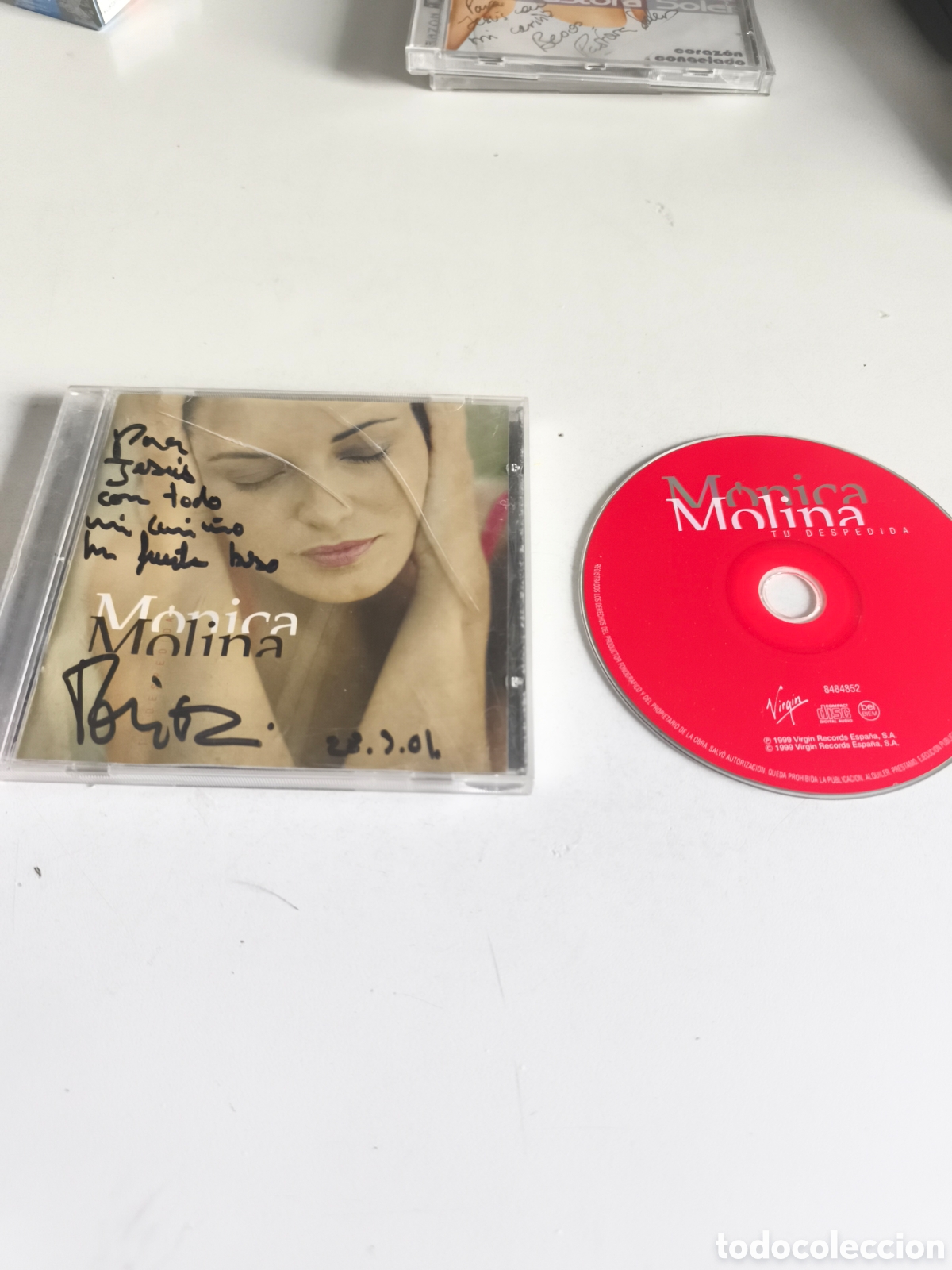 CDs de Musique: Antiguo CD de M&oacute;nica Molina, T&uacute; despedida firmado