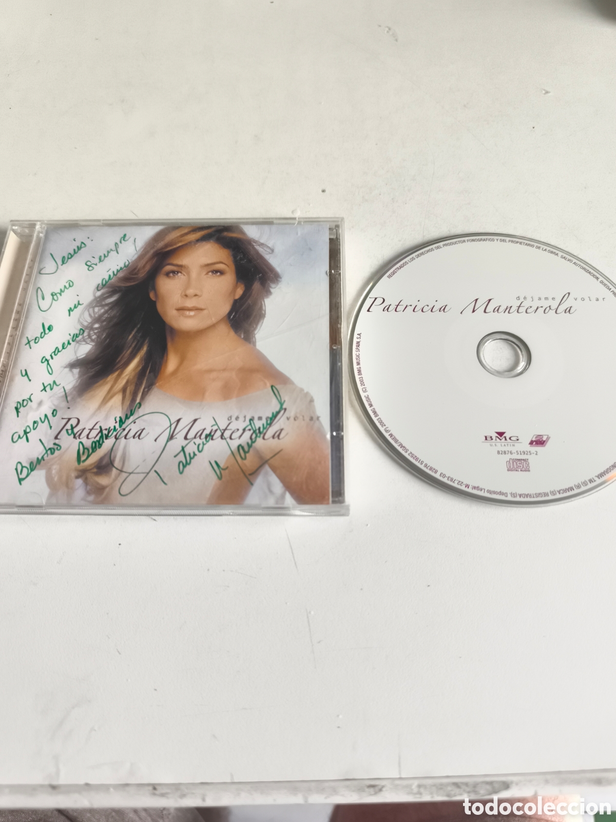 Musik-CDs: Antiguo CD de Patricia Manterola , D&eacute;jame volar firmado