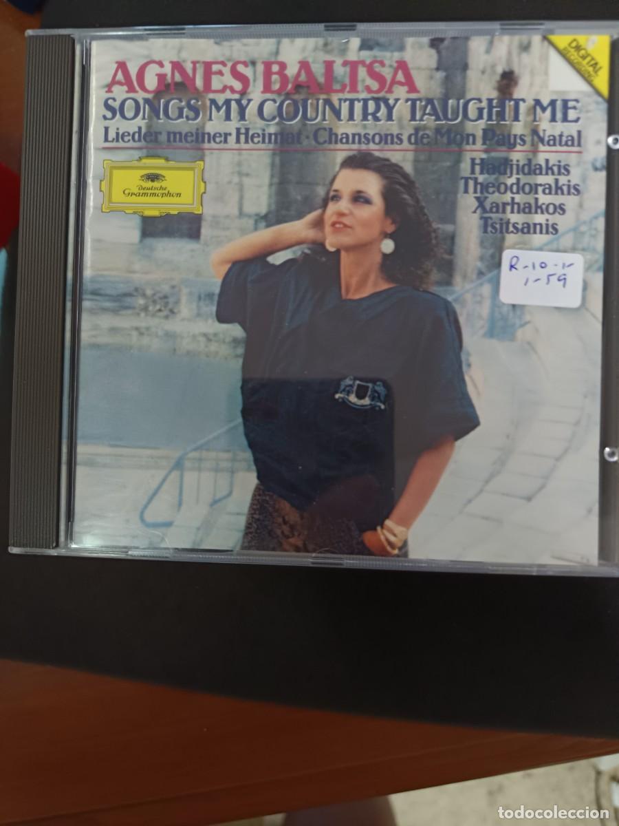 CDs de m&uacute;sica: AGNES BALTSA. SONGS MY COUNTRY TAUGHT ME. LIEDER MEINER HEIMAT. CHANSONS DE MON PAYS
