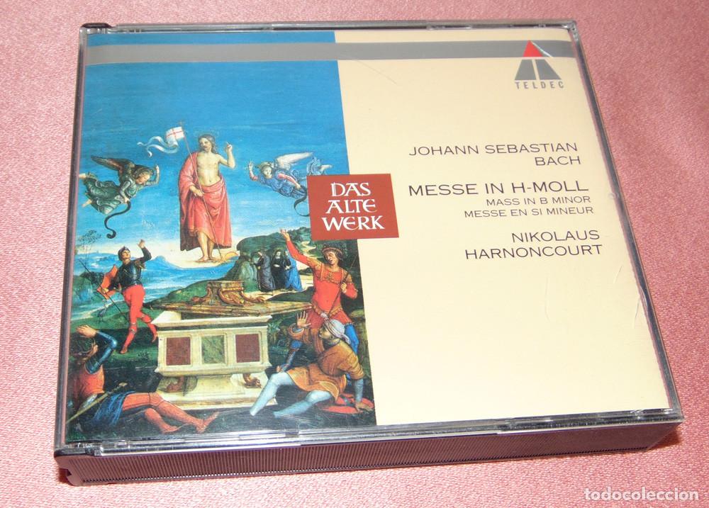 CDs de m&uacute;sica: JOHANN SEBASTIAN BACH - MESSE IN H MOLL BWV 232- N. HARNONCOURT - serie: DAS ALTE WERK - 2 CD ALBUM