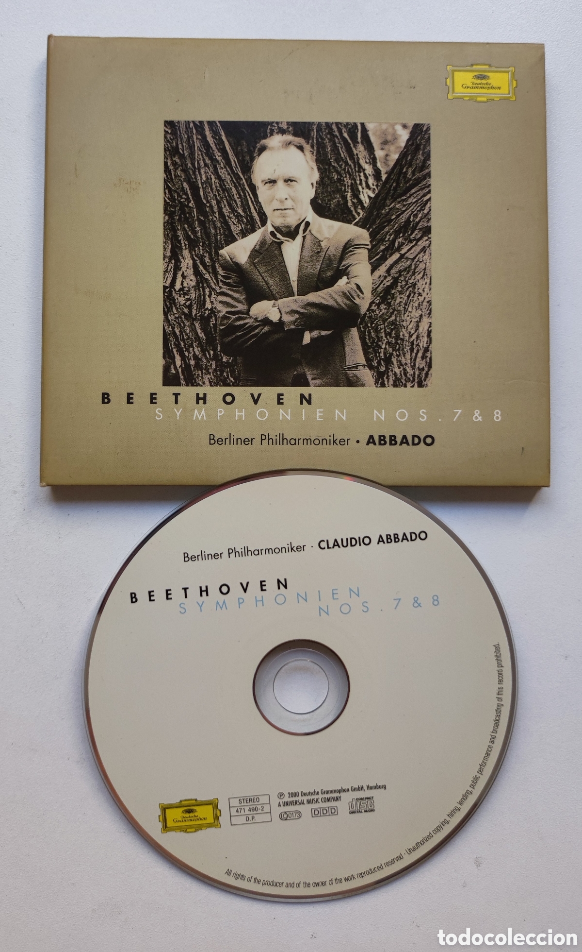 CDs de m&uacute;sica: BEETHOVEN SYMPHONEN N&deg; 7 & 8 - BERLINER PHILHARMONIKER / ABBADO - CD 2000 GERMANY