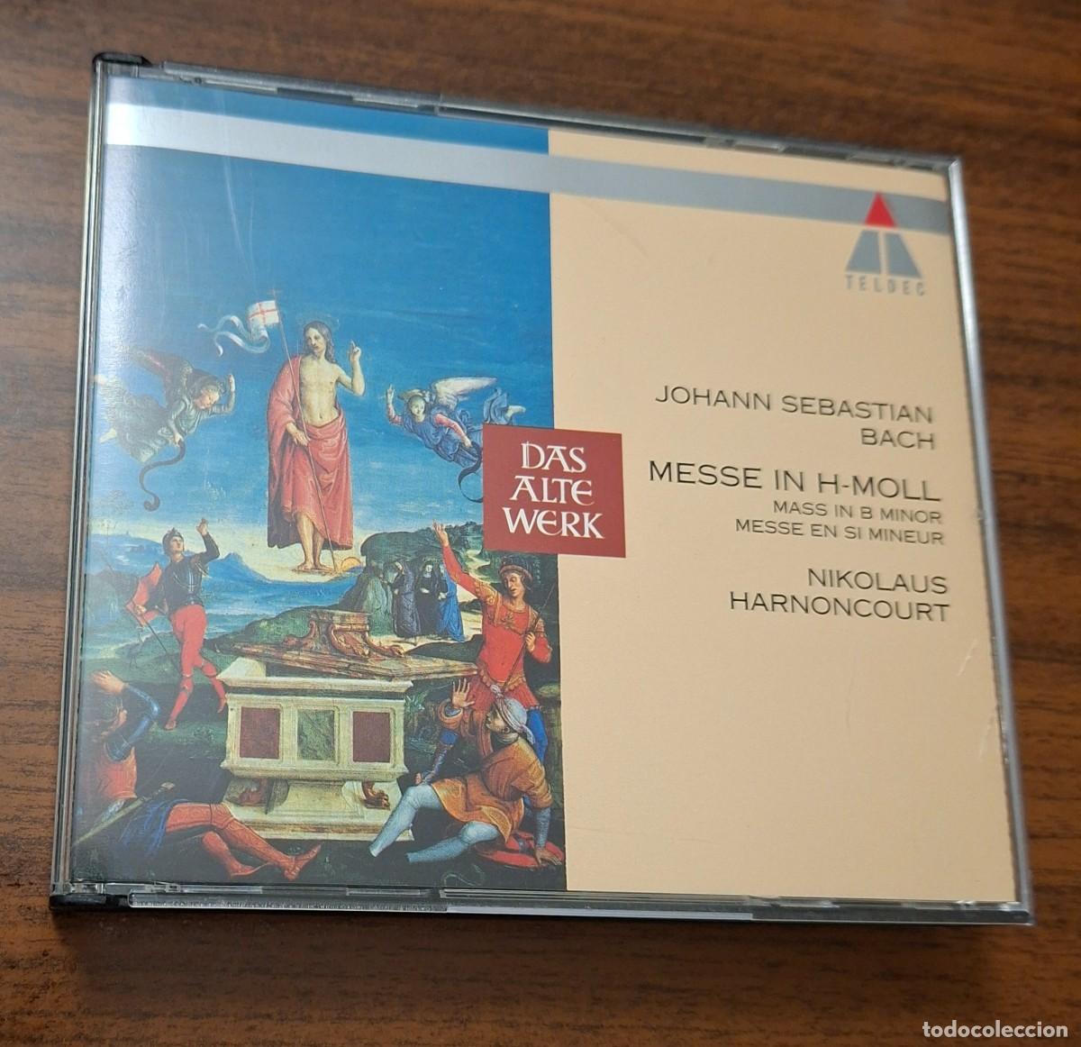 CDs de m&uacute;sica: JOHANN SEBASTIAN BACH - MESSE IN H MOLL BWV 232- N. HARNONCOURT - serie: DAS ALTE WERK - 2 CD ALBUM