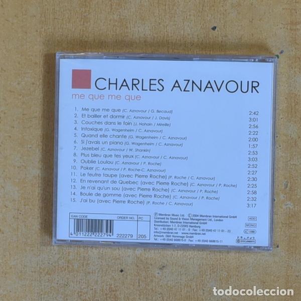 CDs de m&uacute;sica: CHARLES AZNAVOUR - ME QUE ME QUE - CD - Foto 2