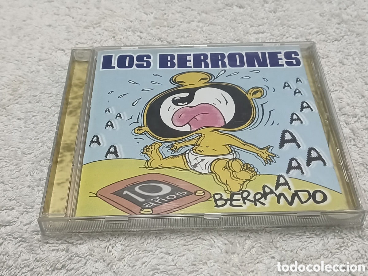 CDs de m&uacute;sica: LOS BERRONES / 10 a&ntilde;os berrando - A&ntilde;o 1999 - 16 tracks - Banda de Agro-Rock desde Asturias /Espa&ntilde;a