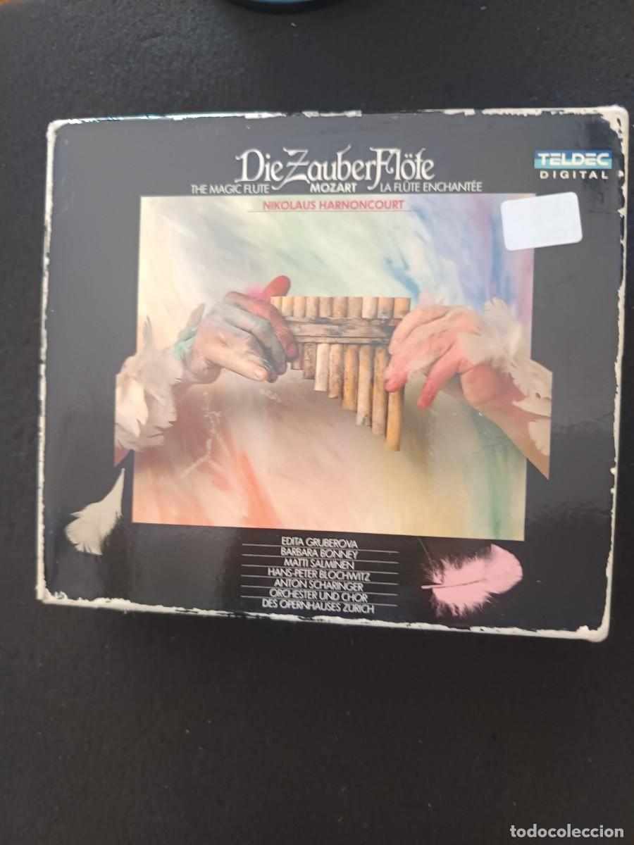 CDs de m&uacute;sica: 2CD. MOZART. DIE ZAUBERFL&Ouml;TE (LA FLAUTA M&Aacute;GICA). DIR: HARNONCOURT. ORCHESTER UND CHOR DES OPERNHAUS