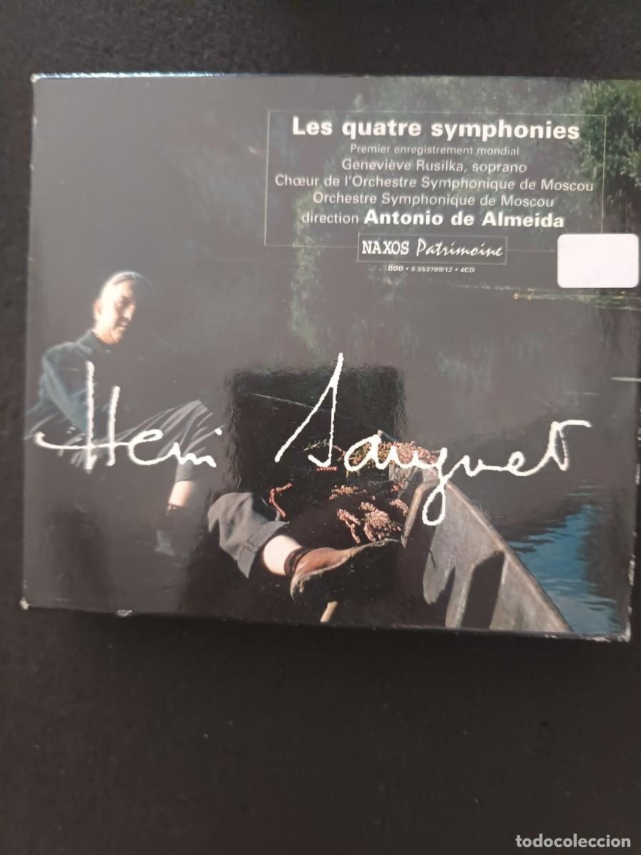 CDs de m&uacute;sica: 4CD. HENRI SAUGUET. LES QUATRE SYMPHONIES. DIR: ANTONIO DE ALMEIDA. ORCHESTRE SYMPHONIQUE DE MOSCOU